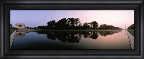 Framed Reflecting Pool, Washington DC Print