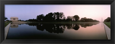 Framed Reflecting Pool, Washington DC Print