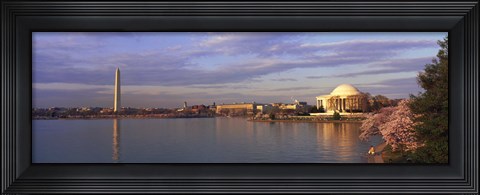 Framed USA, Washington DC, Tidal Basin, spring Print