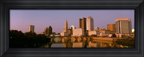 Framed Scioto River Columbus OH Print