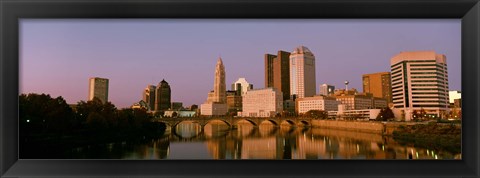 Framed Scioto River Columbus OH Print