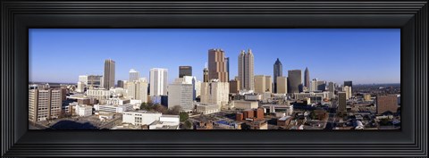 Framed Distant Skyline, Atlanta, Georgia Print