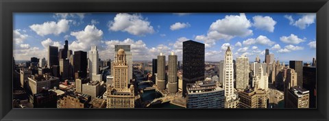 Framed View of Chicago Skyline from Lake Michigan Print