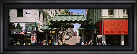 Framed USA, California, San Francisco, Chinatown, Tourists in the market Print