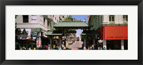 Framed USA, California, San Francisco, Chinatown, Tourists in the market Print