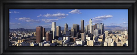 Framed Daylight Skyline, Los Angeles, California, USA Print
