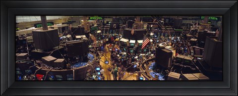 Framed Stock Exchange, NYC, New York City, New York State, USA Print