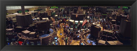 Framed Stock Exchange, NYC, New York City, New York State, USA Print