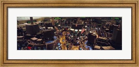 Framed Stock Exchange, NYC, New York City, New York State, USA Print
