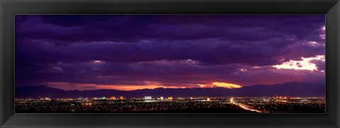 Framed Storm, Las Vegas, Nevada, USA Print