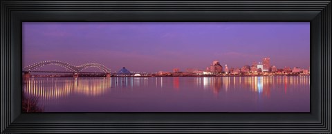 Framed Night Memphis TN Print