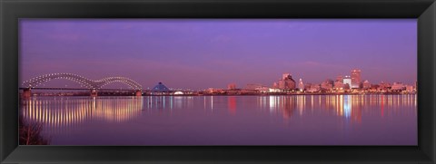 Framed Night Memphis TN Print