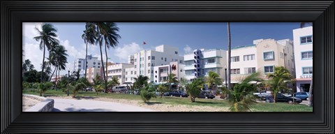 Framed Ocean Drive, South Beach, Miami Beach, Florida, USA Print