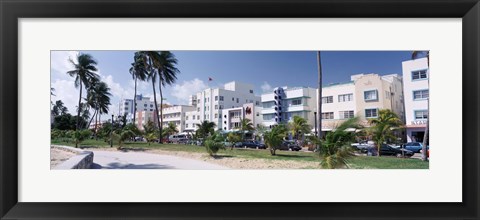 Framed Ocean Drive, South Beach, Miami Beach, Florida, USA Print