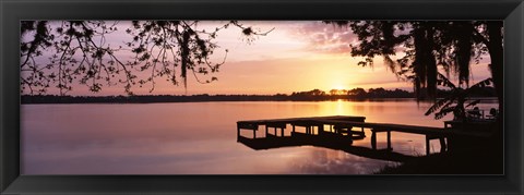 Framed Lake Whippoorwill, Sunrise, Florida Print