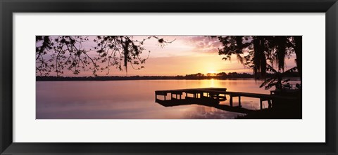 Framed Lake Whippoorwill, Sunrise, Florida Print