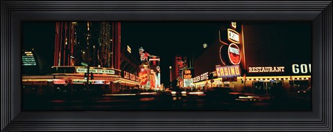 Framed Las Vegas NV Downtown Neon, Fremont St Print