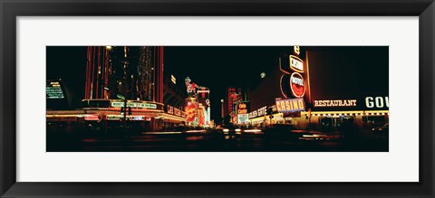 Framed Las Vegas NV Downtown Neon, Fremont St Print