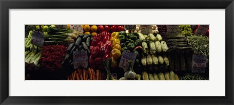 Framed Pike Place Market, Seattle, Washington Print