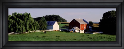 Framed Farm, Baltimore County, Maryland, USA Print