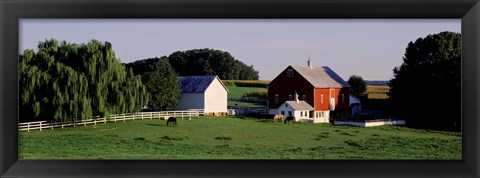 Framed Farm, Baltimore County, Maryland, USA Print