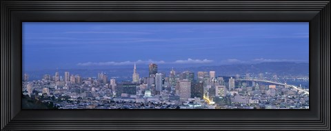 Framed San Francisco cityscape Upper Market California Print