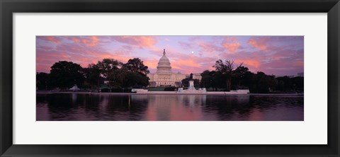 Framed US Capitol at Dusk, Washington DC Print