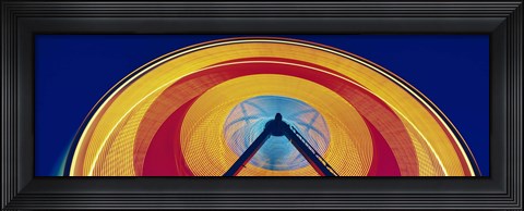 Framed Ferris Wheel at Rose Festival Carnival Portland OR USA Print