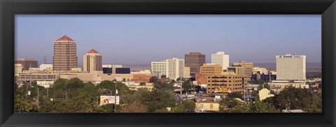 Framed Buildings in a city, Albuquerque, New Mexico, USA Print