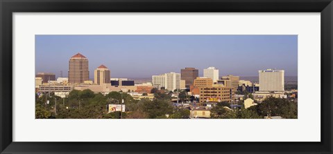 Framed Buildings in a city, Albuquerque, New Mexico, USA Print