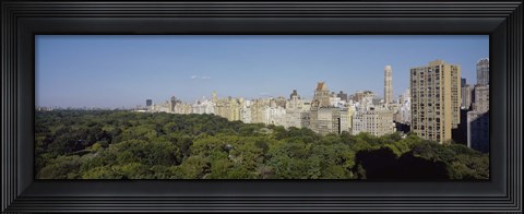 Framed High Angle View Of A Park, Central Park, NYC, New York City, New York State, USA Print