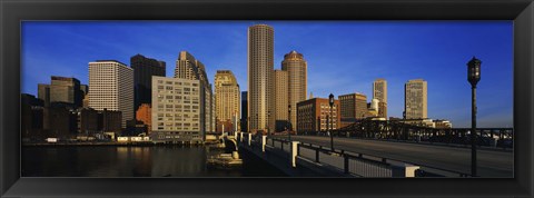 Framed Skyscrapers in a city, Boston, Massachusetts, USA Print