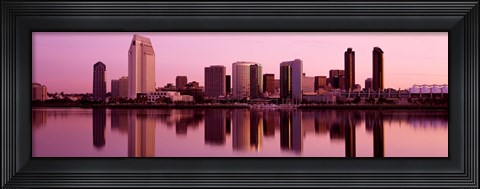 Framed Skyline San Diego CA Print