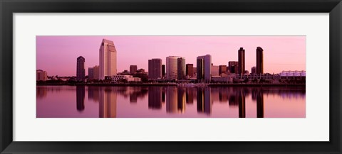 Framed Skyline San Diego CA Print