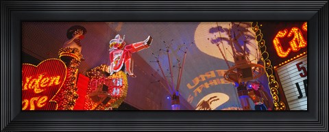 Framed Fremont Experience Las Vegas NV USA Print