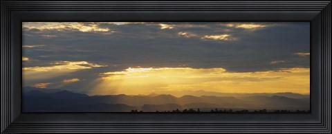 Framed Clouds in the sky, Daniels Park, Denver, Colorado, USA Print