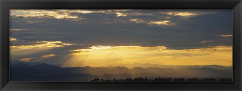 Framed Clouds in the sky, Daniels Park, Denver, Colorado, USA Print