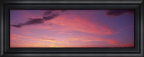 Framed Clouds in the sky at dusk, Phoenix, Arizona, USA Print