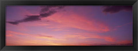 Framed Clouds in the sky at dusk, Phoenix, Arizona, USA Print