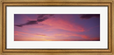 Framed Clouds in the sky at dusk, Phoenix, Arizona, USA Print