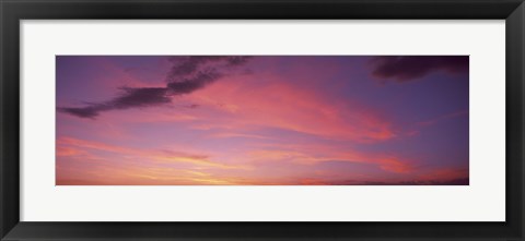 Framed Clouds in the sky at dusk, Phoenix, Arizona, USA Print