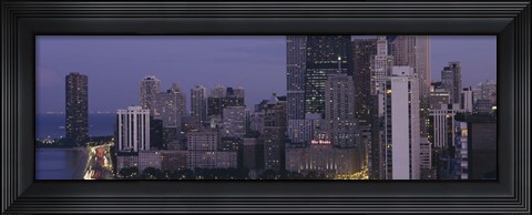 Framed Buildings in a city, Chicago, Cook County, Illinois, USA Print
