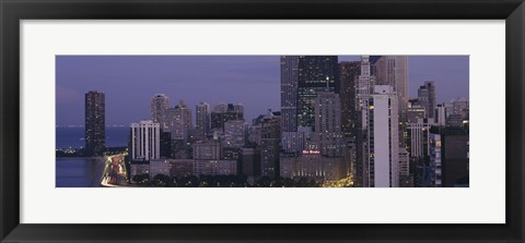 Framed Buildings in a city, Chicago, Cook County, Illinois, USA Print