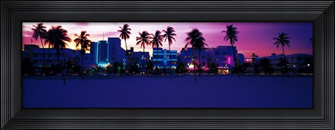 Framed Ocean Drive Miami Beach FL USA Print