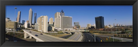 Framed Skyscrapers in a city, Cityscape, Atlanta, Georgia, USA Print