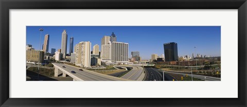 Framed Skyscrapers in a city, Cityscape, Atlanta, Georgia, USA Print