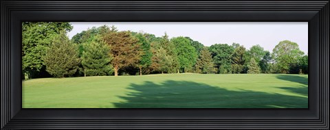Framed Trees on a golf course, Woodholme Country Club, Baltimore, Maryland, USA Print