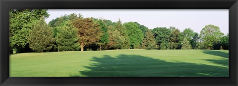 Framed Trees on a golf course, Woodholme Country Club, Baltimore, Maryland, USA Print