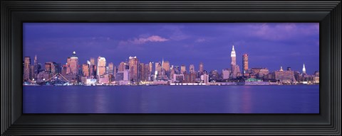 Framed Hudson River, NYC, New York City, New York State, USA Print