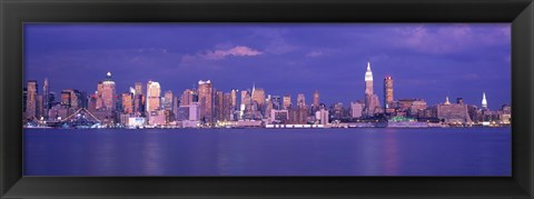 Framed Hudson River, NYC, New York City, New York State, USA Print